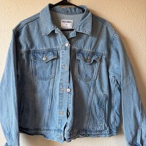 Old Navy Light Blue Jean Jacket for Women
